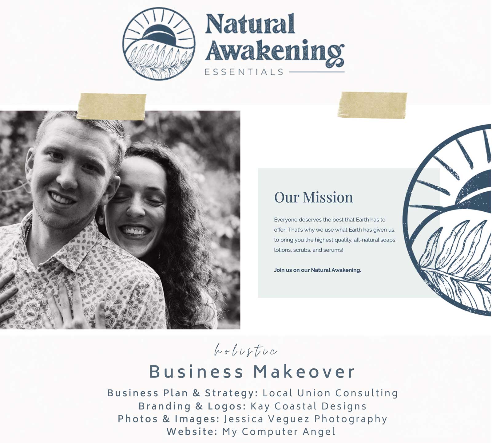 Business Rebrand with new logo and portraits